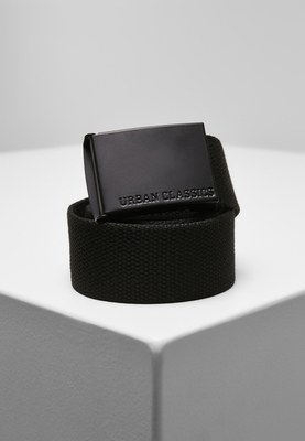 Colored Buckle Canvas Belt black L/XL