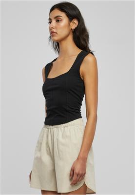 Ladies Short Corsage Top black 3XL