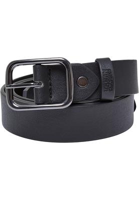 Synthetic Leather Thorn Buckle Business Belt black L/XL
