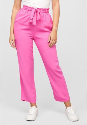 High-Waist Viskose Hose 2-Pockets fuchsia L