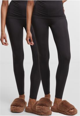 Ladies Bamboo Leggings 2-Pack black+black L