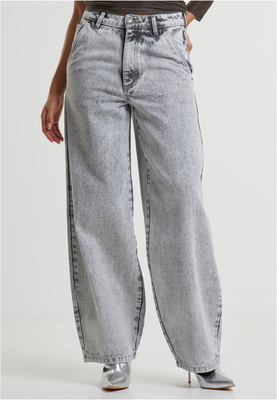 Ladies Tapered Baggy Jeans new dark blue washed 26