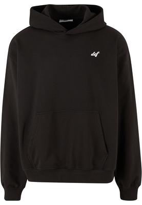 DEF Not a Follower Hoodie jet black washed L