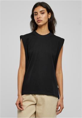 Ladies Organic Heavy Padded Shoulder Tank Top black 3XL