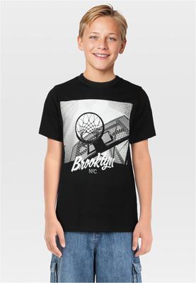 T-Shirt 2 Pack - kurzarm - New York & Brookly black+heathergrey 110/116
