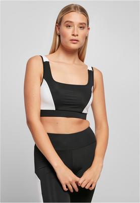 Ladies Color Block Bra black/white 3XL