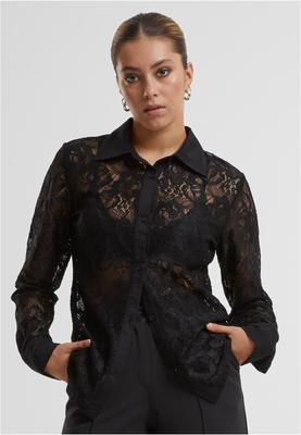 Ladies Lace Blouse black 3XL