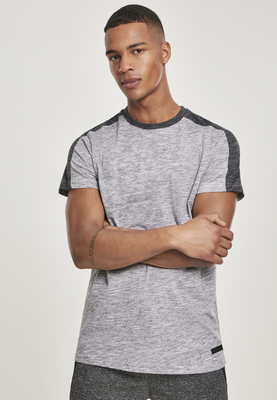Shoulder Panel Tech Tee marled grey L
