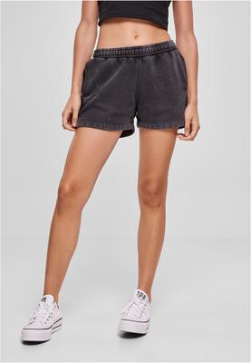 Ladies Stone Washed Shorts black L