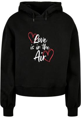 Ladies Valentines Day - Love is in the Air Organic Oversized Hoody black XS