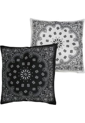 Bandana Print Cushion Set black/white one size