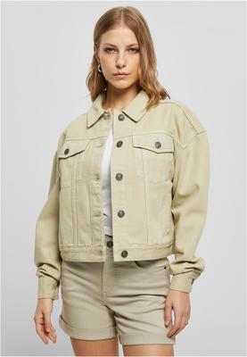 Ladies Oversized Colored Denim Jacket brown XL