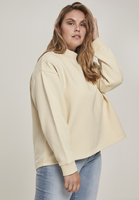 Ladies Oversized High Neck Crew black L