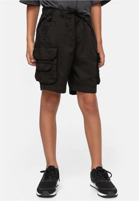 Boys Double Pocket Cargo Shorts black 110/116