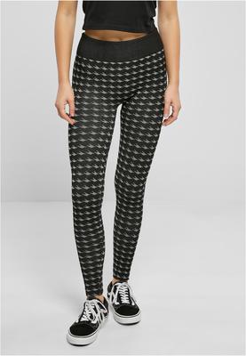 Ladies Seamless Heritage Leggings blackhoundstooth L/XL