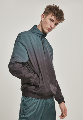 Gradient Pull Over Jacket blk/red L