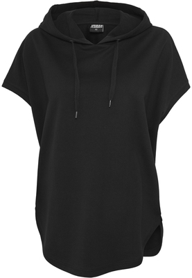 Ladies Sleeveless Terry Hoody black L