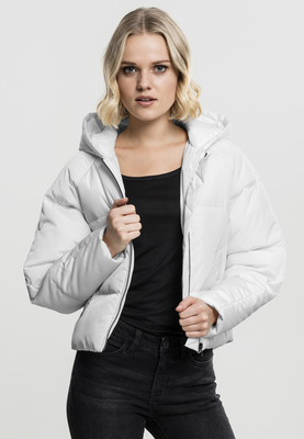 Ladies Hooded Oversized Puffer Jacket black L