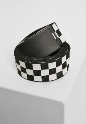 Adjustable Checker Belt black/white one size