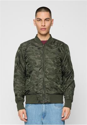 Tonal Camo Bomber Jacket black L
