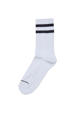 2-Tone College Socks 6-Pack white/black 43-46