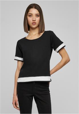 Ladies Terry Mesh Tee blk/wht L