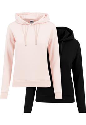 Ladies Hoody 2-Pack black+bottlegreen M