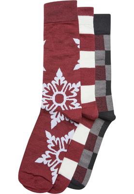 Christmas Snowflakes Socks 3-Pack lightasphalt 43-46