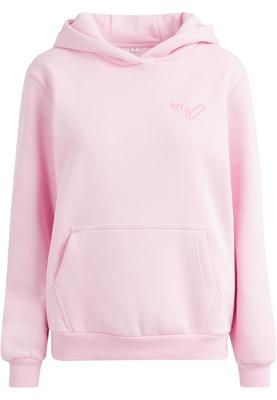Heart Signs EMB Ladies Fluffy Hoody softpink 4XL