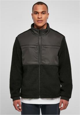 Patched Sherpa Jacket black M