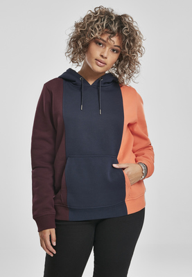 Ladies Tripple Hoody redwine/midnightnavy 3XL