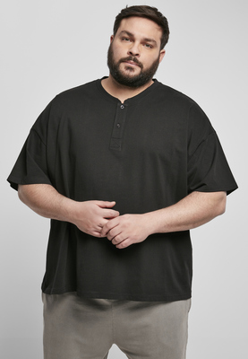 Oversized Henley Tee black 3XL