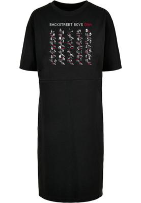 Ladies Backstreet Boys - DNA Album Red Organic Oversized Slit Tee Dress black L