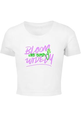 Ladies Bloom Widely Cropped Tee white S
