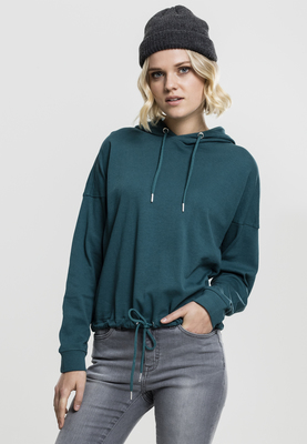 Ladies Oversized Gathering Hoody black L