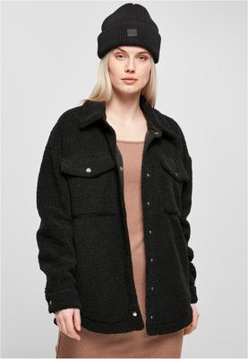 Ladies Sherpa Overshirt black 3XL