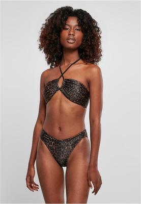 Ladies AOP Hot V Bikini brownleo 3XL