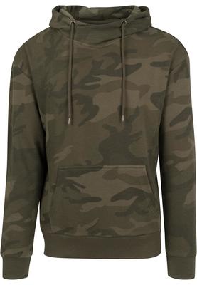 High Neck Camo Hoody olive camo L