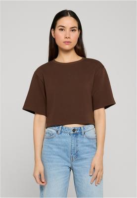 Ladies Light Terry Cropped Tee black 3XL