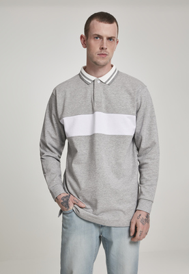 Rugby Panel Shirt black/white L