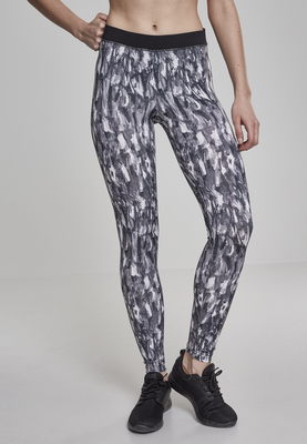 Ladies Active Graphic Leggings grey L