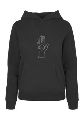 LadiesPeace - Scribble Hand Black  Basic Hoody black S