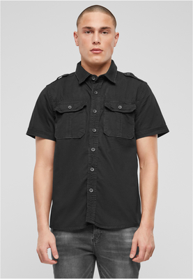 Vintage Shirt shortsleeve black 3XL