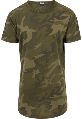 Camo Shaped Long Tee olive camo L