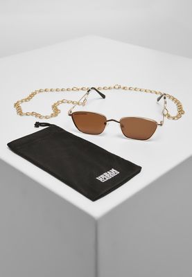 Sunglasses Kalymnos With Chain gold/brown one size