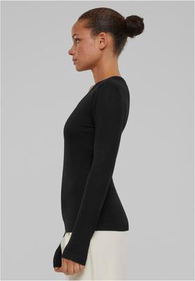 Ladies Knitted V-Neck Sweater black 3XL