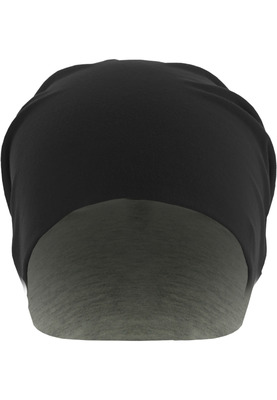 Jersey Beanie reversible blk/gry one size
