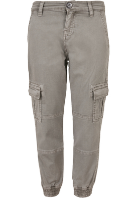 Boys Washed Cargo Twill Jogging Pants black 158/164