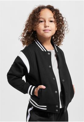 Boys Inset College Sweat Jacket bodegagreen/white 110/116