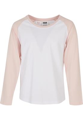 Girls Contrast Raglan Longsleeve white/black 122/128